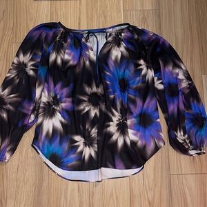 Jennifer Lopez Floral Print Blouse TBD Z